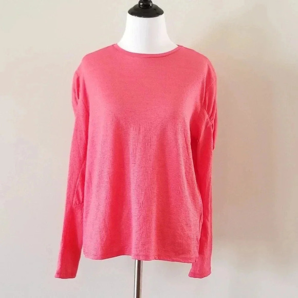 Zara Tops - NWT Zara Pink Long Ruched Sleeve Top S